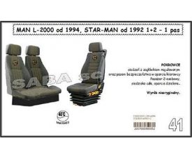 Чохол MAN L-2000 від 1994, STAR MAN від 1992, 1+2, 1ремінь Чохол MAN L-2000 від 1994, STAR MAN від 1992, 1+2, 1ремінь
